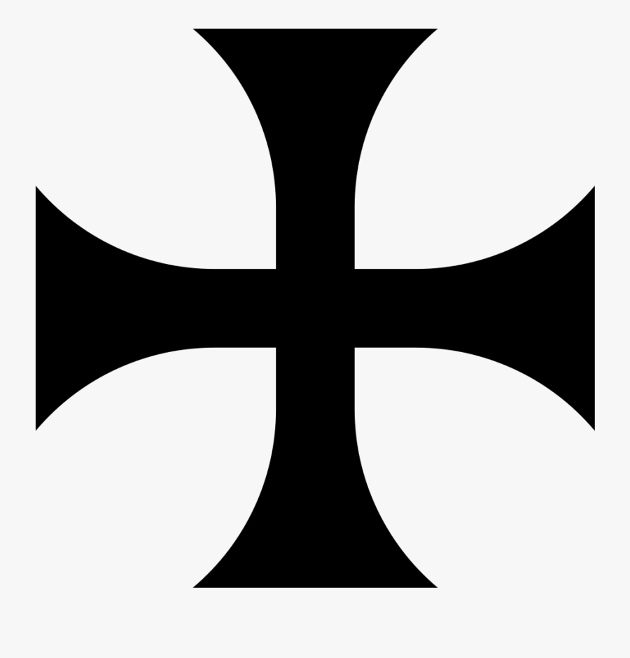 Cross Pattee Alternate - Knights Templar Symbols, Transparent Clipart