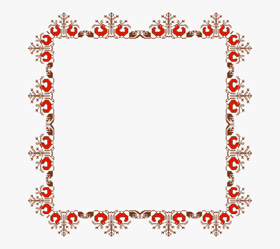 Abstract, Geometric, Art, Frame, Border, Colorful - Traditional Border Design Png, Transparent Clipart