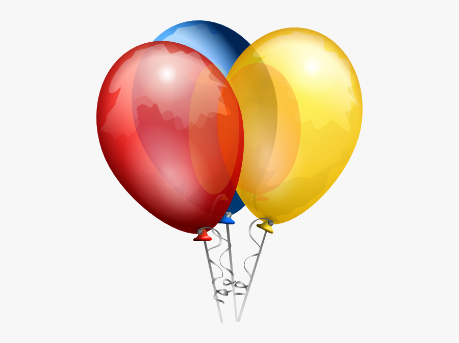 Birthday Balloons, Transparent Clipart