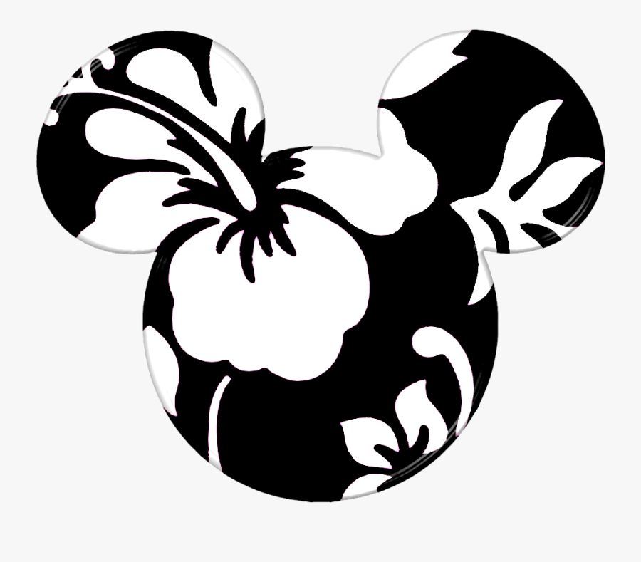 Transparent Minnie Mouse Head Clipart - Mickey Mouse Ears Hawaiian, Transparent Clipart