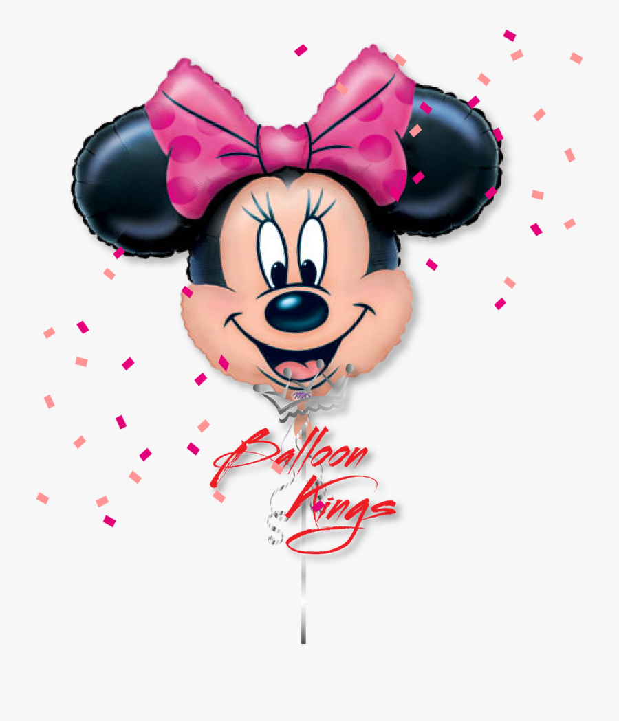 Transparent Minnie Mouse Head Clipart - Minnie Mouse Balloons Png, Transparent Clipart