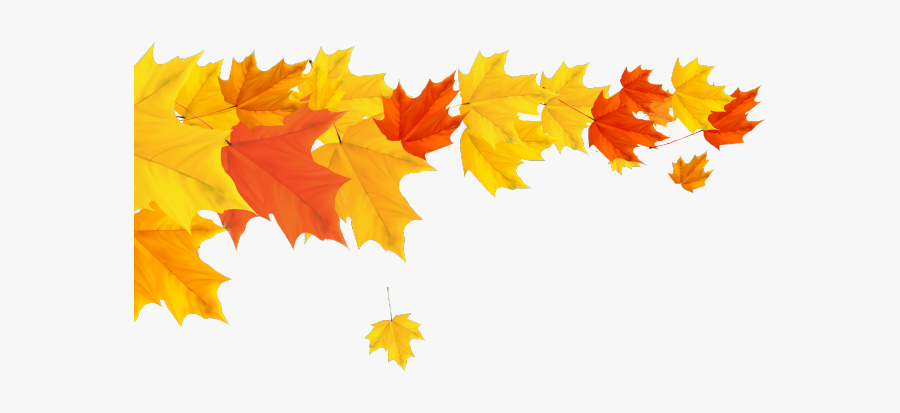 Autumn Divider Cliparts - Transparent Fall Leaf Border, Transparent Clipart