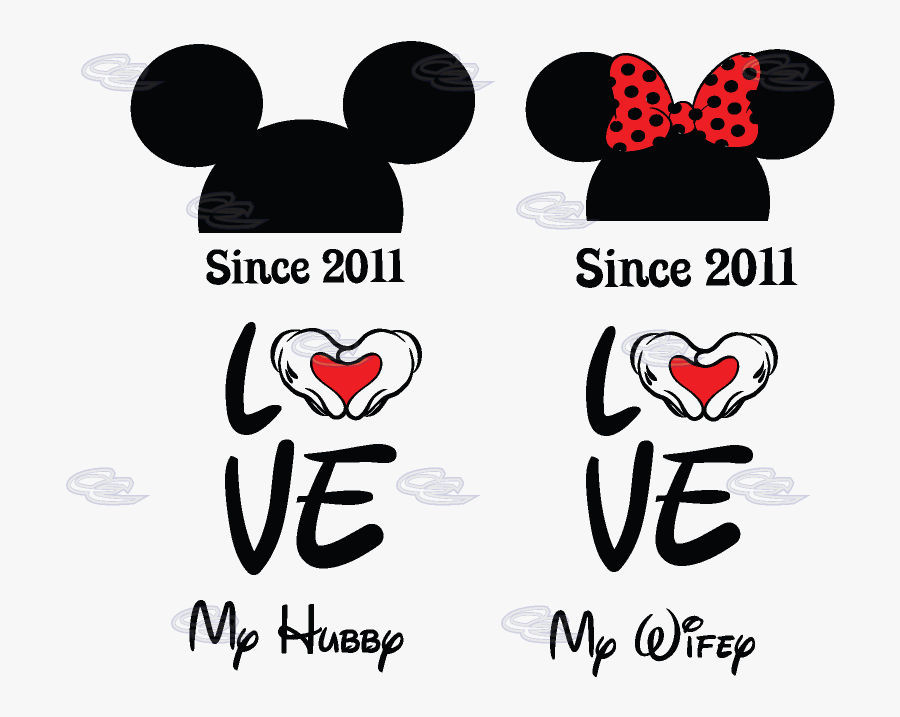 Transparent Kinetic Energy Clipart - Mickey And Minnie Shape, Transparent Clipart