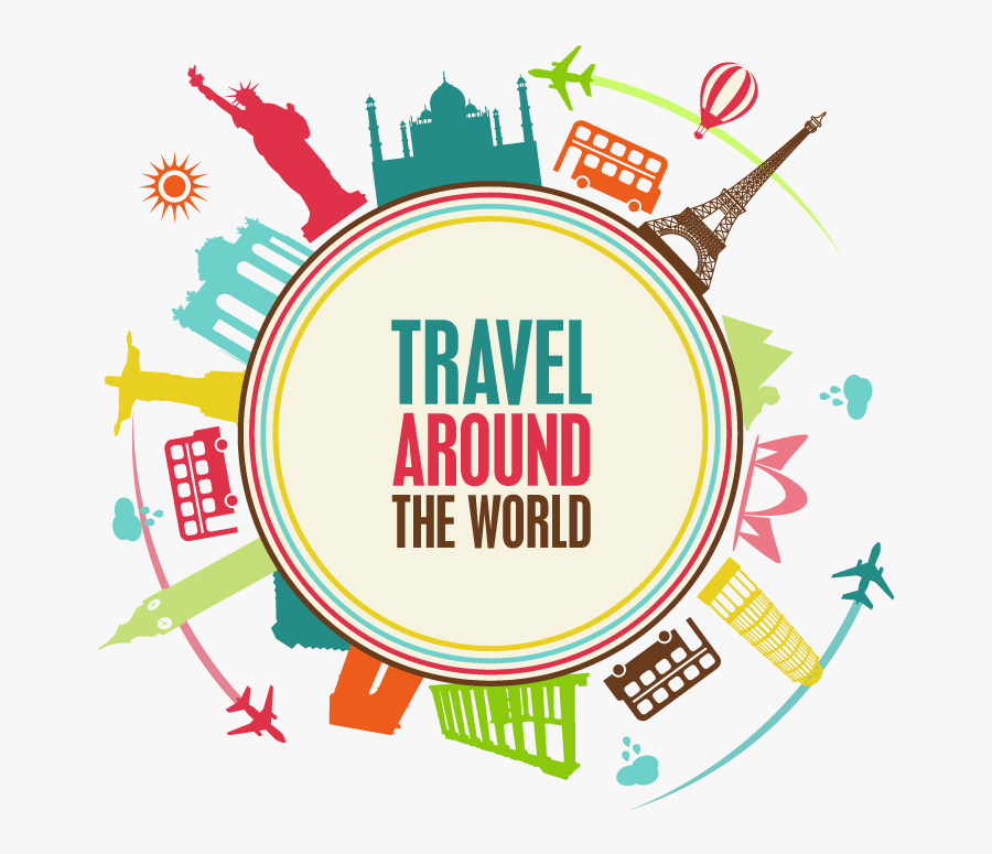 Studios Flight Around Singapore Travel Agent Suitcase - Traveler Around The World, Transparent Clipart