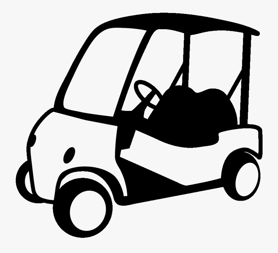 Image Royalty Free Golf Cart Clipart - Golf Cart Clipart Black And White, Transparent Clipart