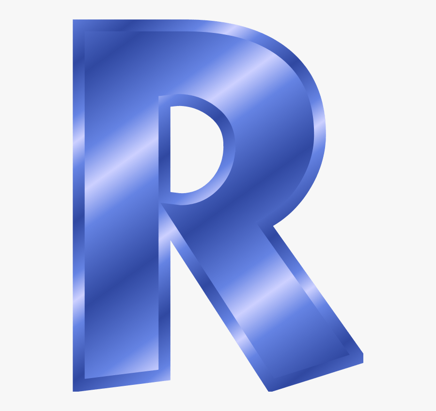 Letter R In Gold, Transparent Clipart