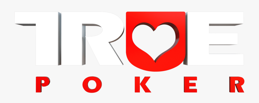 True Poker Logo - Heart, Transparent Clipart