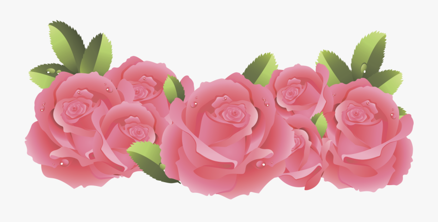 Png Клипарт "beautiful Flowers - Frame Flower Pink Border Png, Transparent Clipart