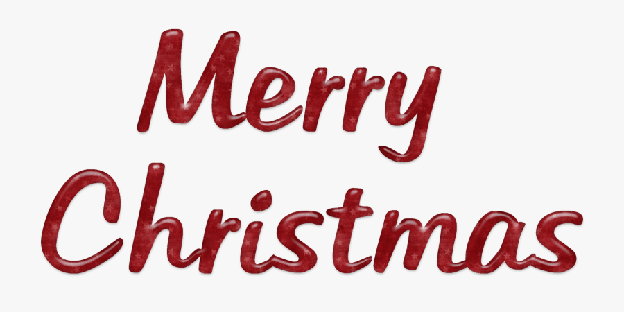 Word Christmas - Merry Christmas In Bold Letters, Transparent Clipart