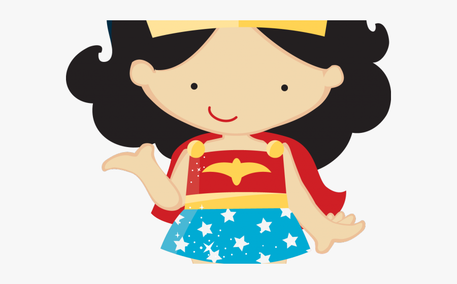 Transparent Clipart Wonder Woman - Little Wonder Woman Png, Transparent Clipart