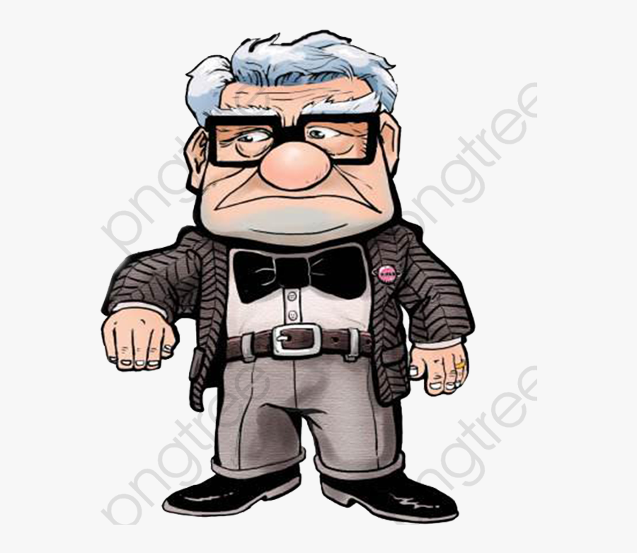 Old Man Clipart Ancient - White Haired Man Cartoon, Transparent Clipart