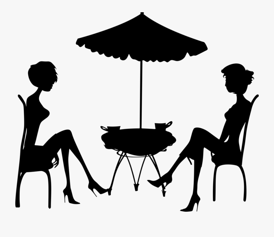 Human - People Table Silhouette Png, Transparent Clipart
