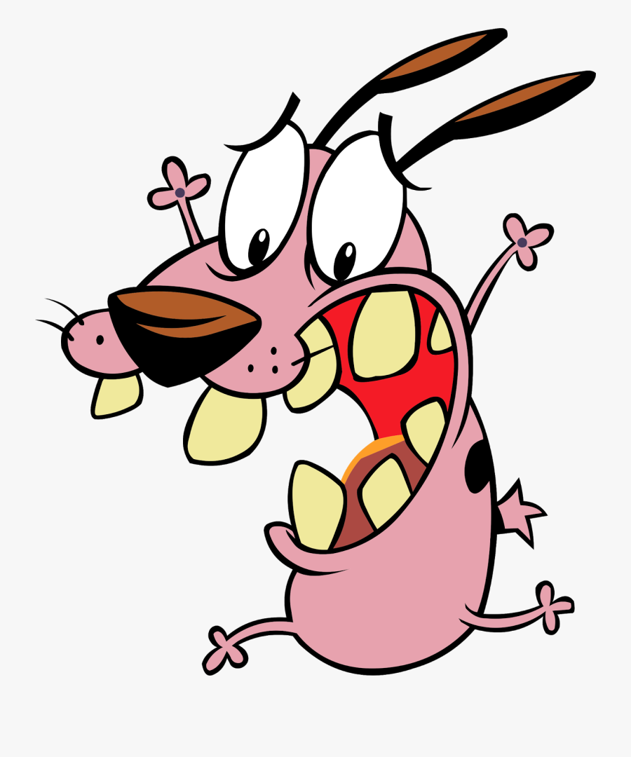 Dog Drawing Courage Cartoon - Courage Of A Cowardly Dog, Transparent Clipart