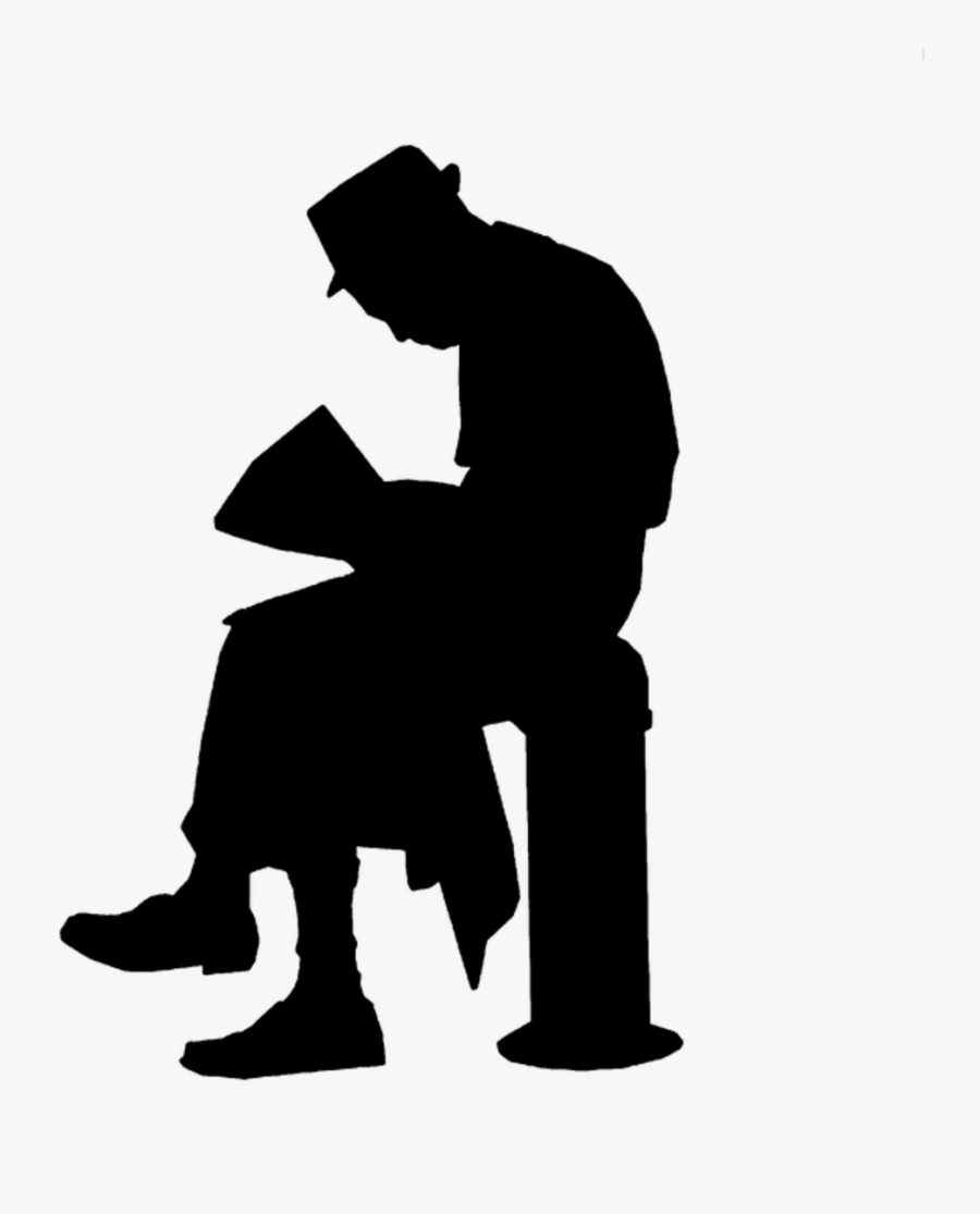 People Silhouette Architecture Sitting Clipart , Png - Silhouette Man ...