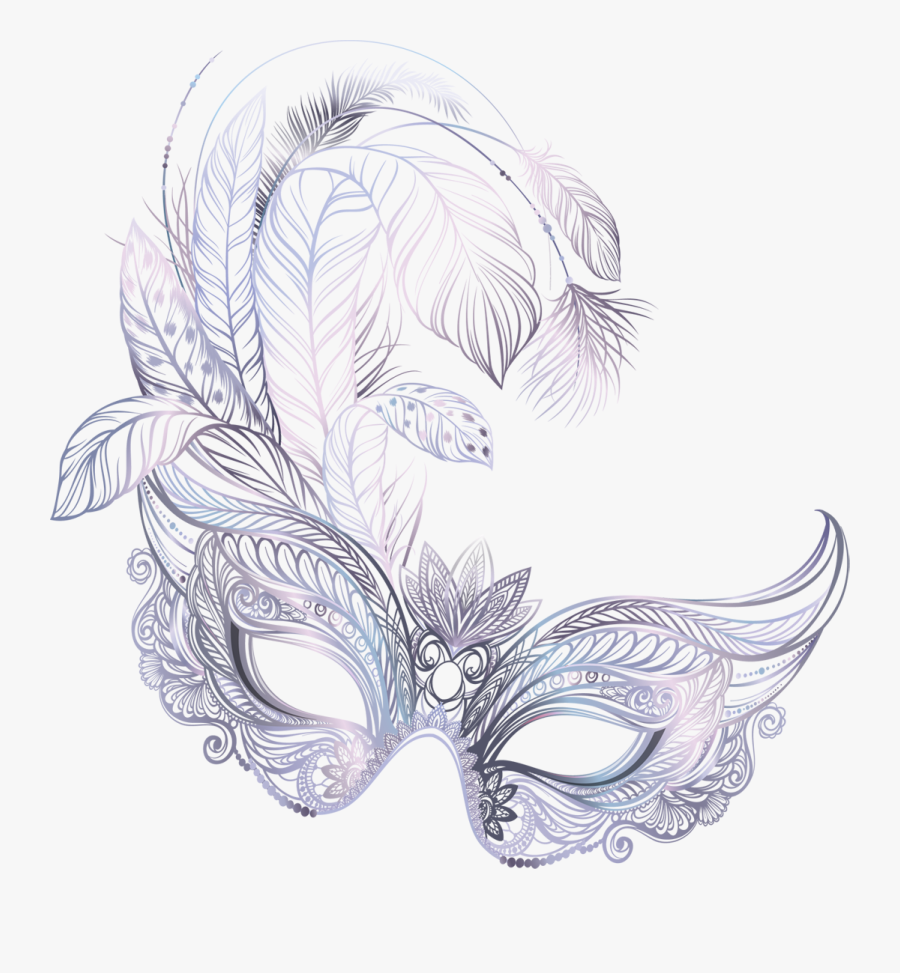 Transparent Mardi Gras Mask Png - Masque, Transparent Clipart