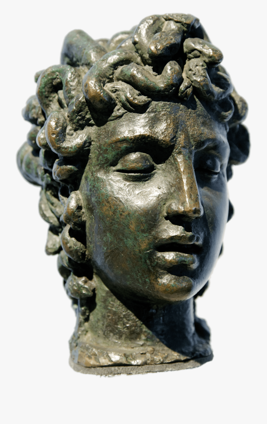 Statue Head Of Medusa - Meduse A La Renaissance, Transparent Clipart