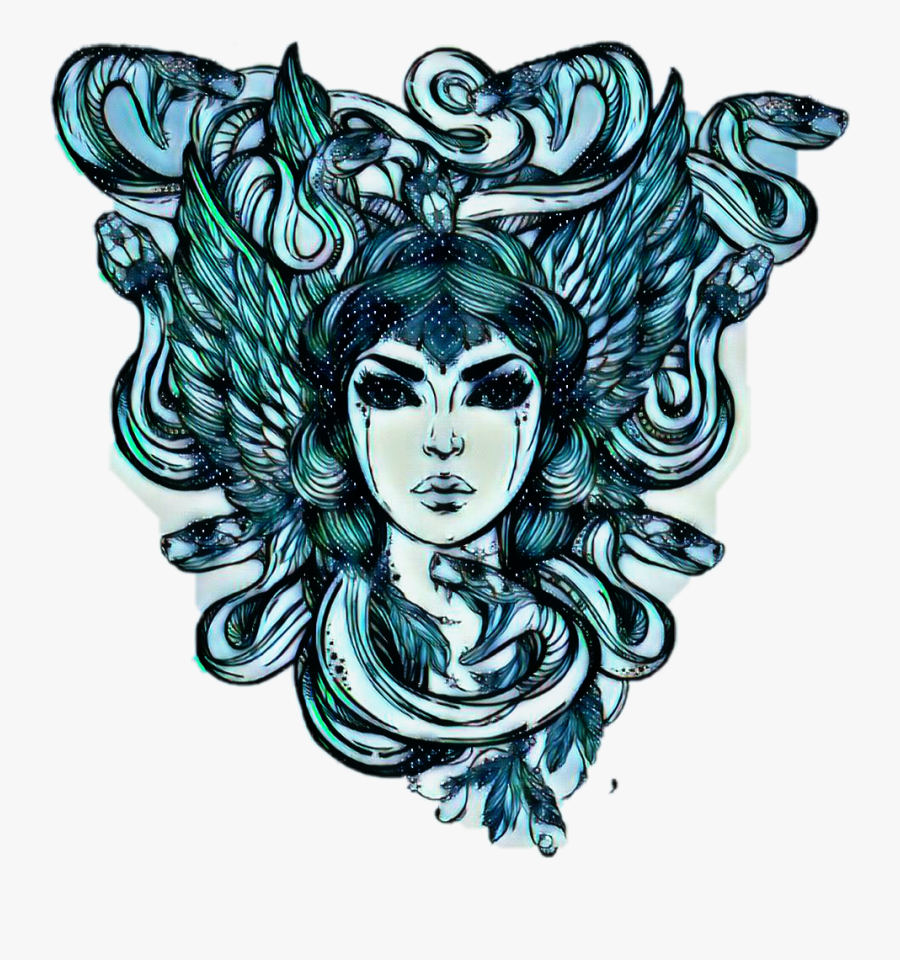 #medusa - Mujer Con Cabello De Serpiente , Free Transparent Clipart ...