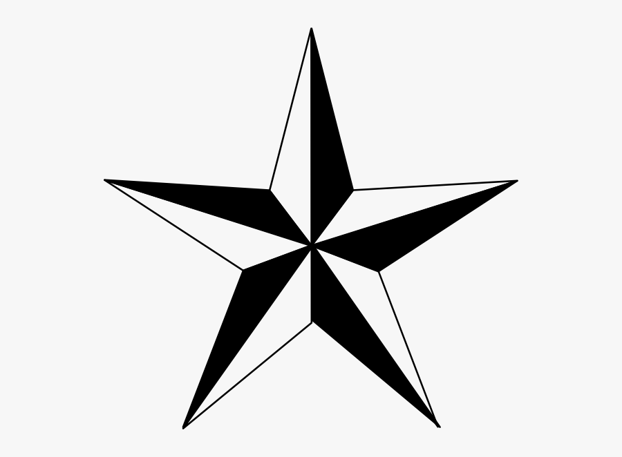 Texas Star Clip Art - Star Clipart Black And White, Transparent Clipart