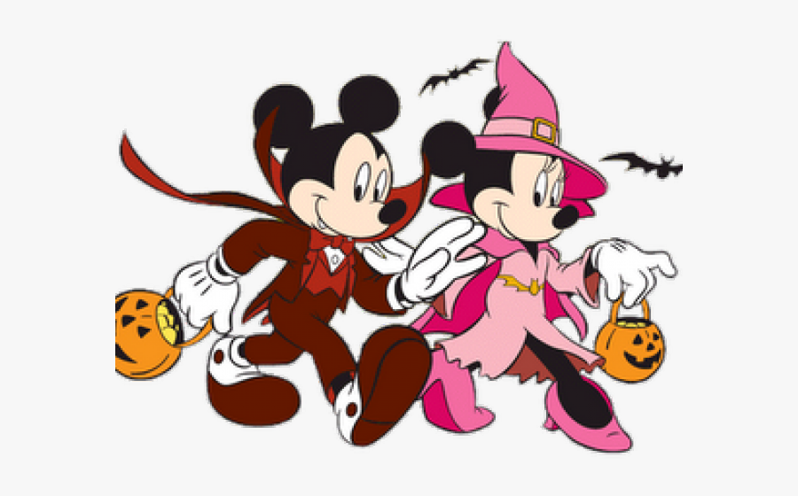 Disney Halloween Clipart - Halloween Mickey Mouse And Minnie, Transparent Clipart
