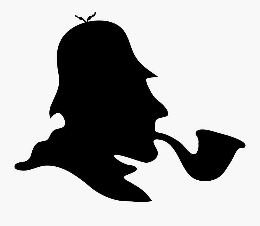 Clip Art Clipart Big Image Png - Sherlock Holmes Dr Watson Silhouette, Transparent Clipart