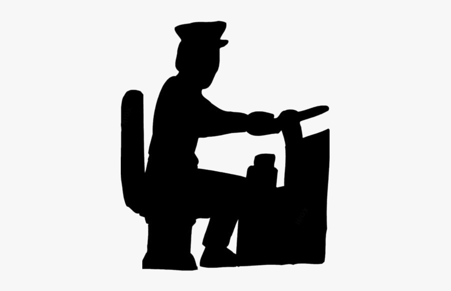 Transparent Bus Driver Picture - Bus Driver Silhouette, Transparent Clipart