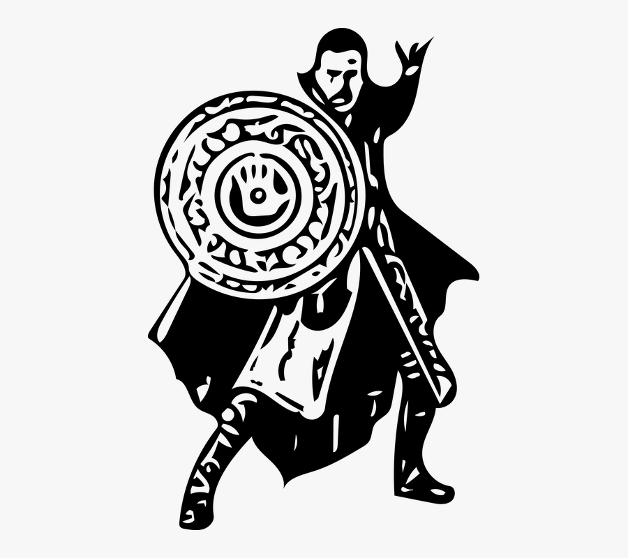 Doctor Strange, Marvel, Dc, Sherlock, Sherlock Holmes - Doctor Strange Clip Art Black And White, Transparent Clipart