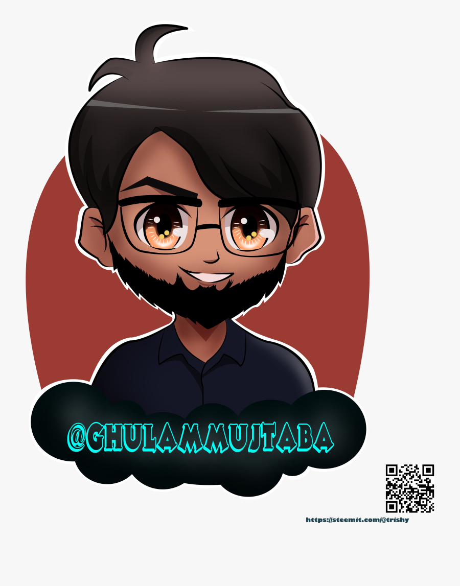Commission Art - Anime Chibi Guy With Beard, Transparent Clipart