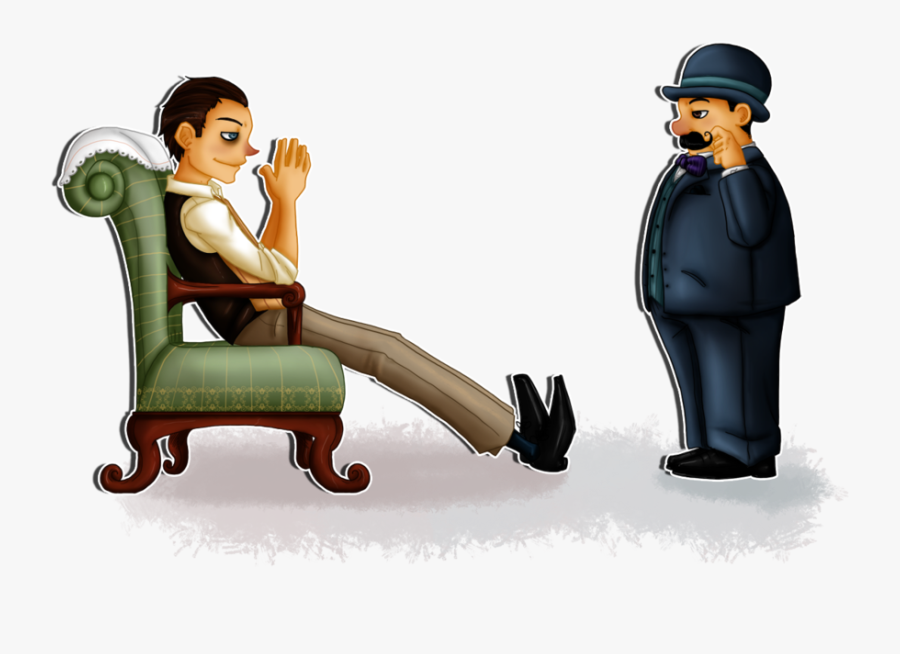 Holmes Vs Hercule Poirot - Sherlock Holmes And Hercule Poirot, Transparent Clipart