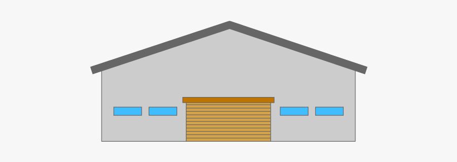 Warehouse Factory Large House - Shed, Transparent Clipart