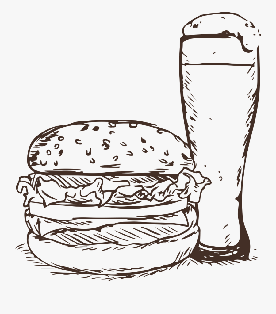 Sketch Of Food, Transparent Clipart