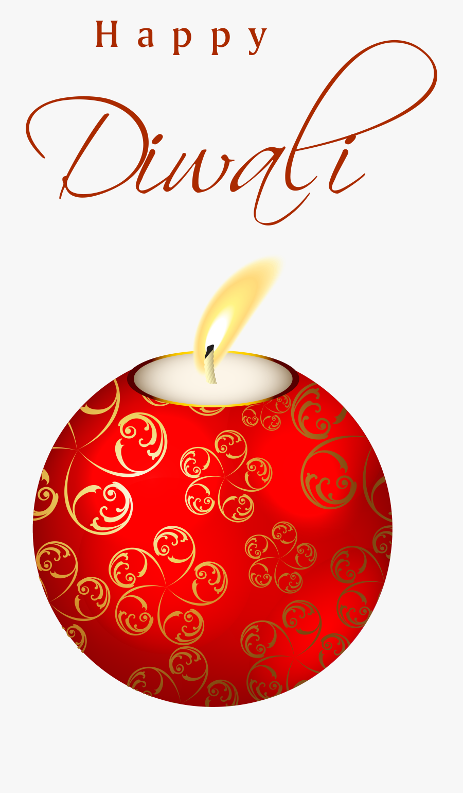 Red Happy Diwali Png - Always Kiss Me Goodnight Wall, Transparent Clipart