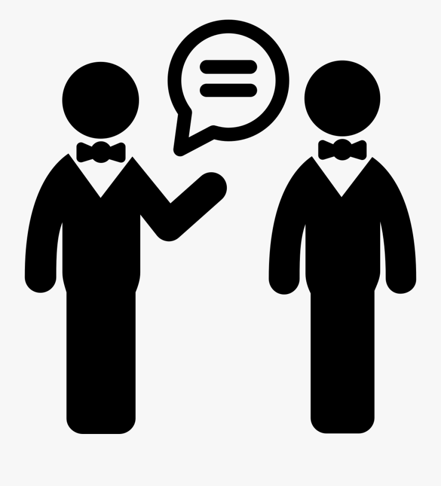 Two Men Talking - Transparent Talking Person Png, Transparent Clipart