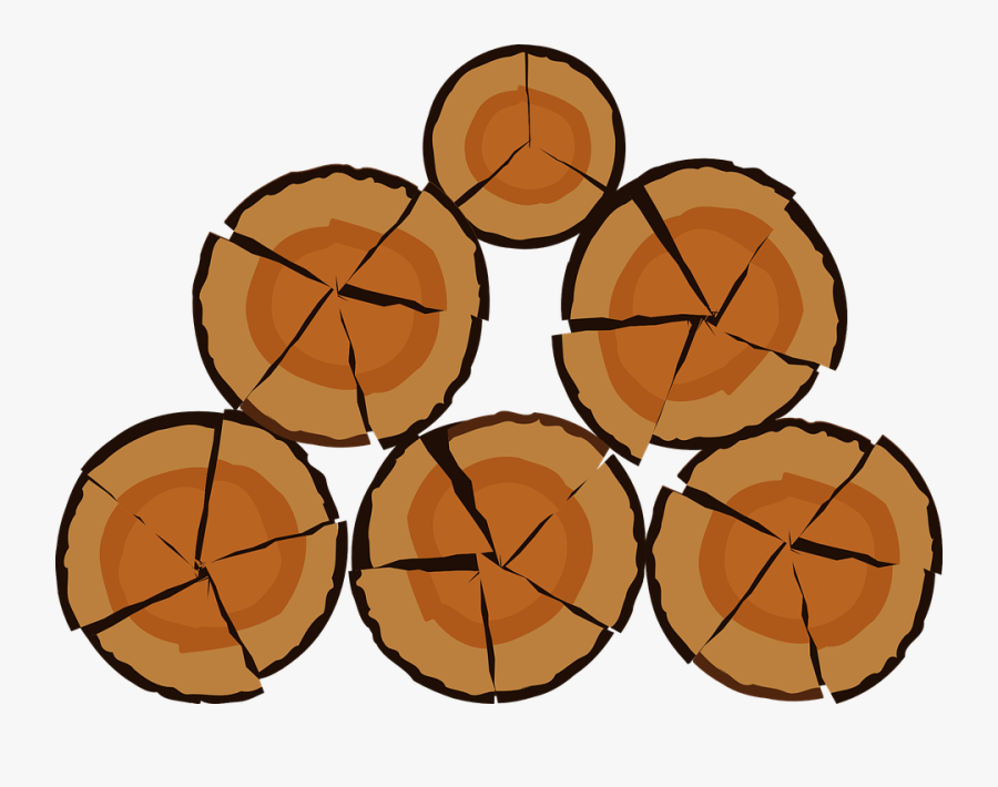 Logs, Sawn, Wood, Timber, Cut, Tree, Lumber, Pile - Clipart Wood Pile, Transparent Clipart