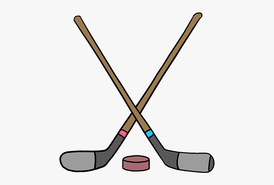 How To Draw Hockey Sticks - Draw A Hockey Stick, Transparent Clipart