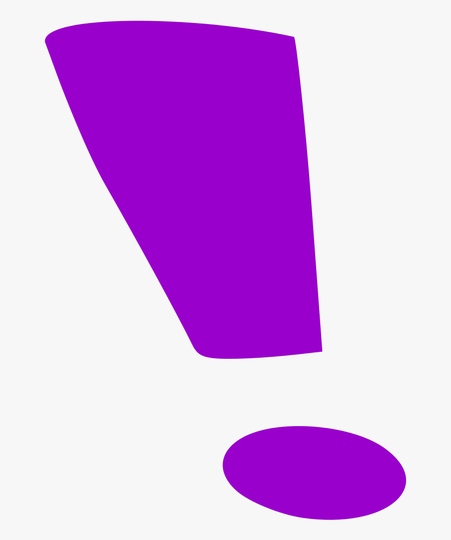 Purple Exclamation Mark - Exclamation Point Clipart , Free Transparent ...