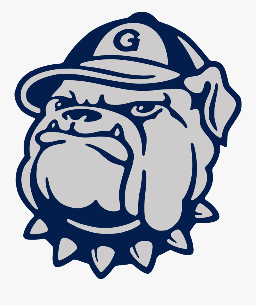 Bulldog Mascot Logo Blue Wwwimgkidcom The Image Kid - Georgetown Hoyas Logo, Transparent Clipart