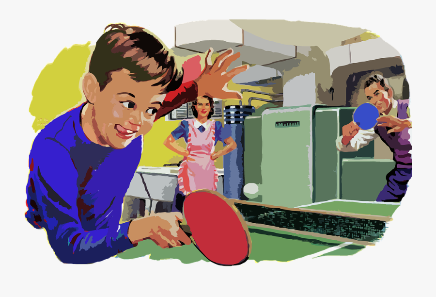Clipart Sports Table Tennis - Vintage Mom Png, Transparent Clipart