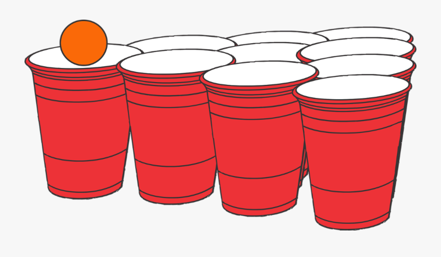 Beer Pong, Pong, Frat Party, Party, Solo Cup - Beer Pong Transparent Background, Transparent Clipart