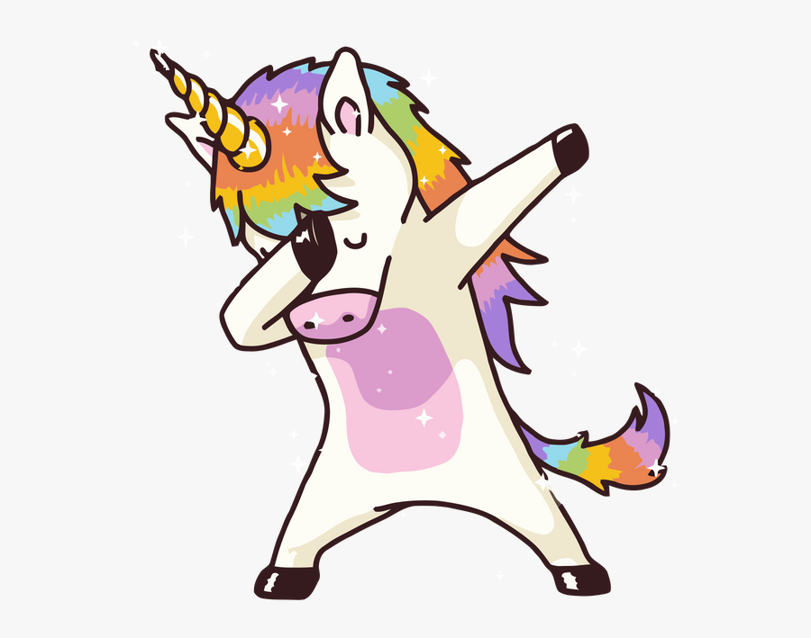 Dabbing Unicorn Shirt Dab Hip Hop Funny Magic Shower - Unicornio Png, Transparent Clipart