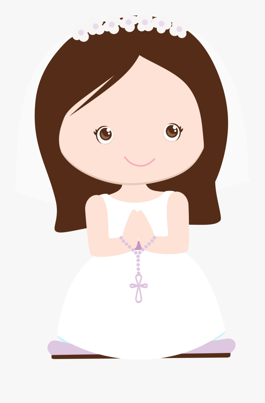 Imagenes Png Para Confirmacion - Niña De Primera Comunion Png, Transparent Clipart