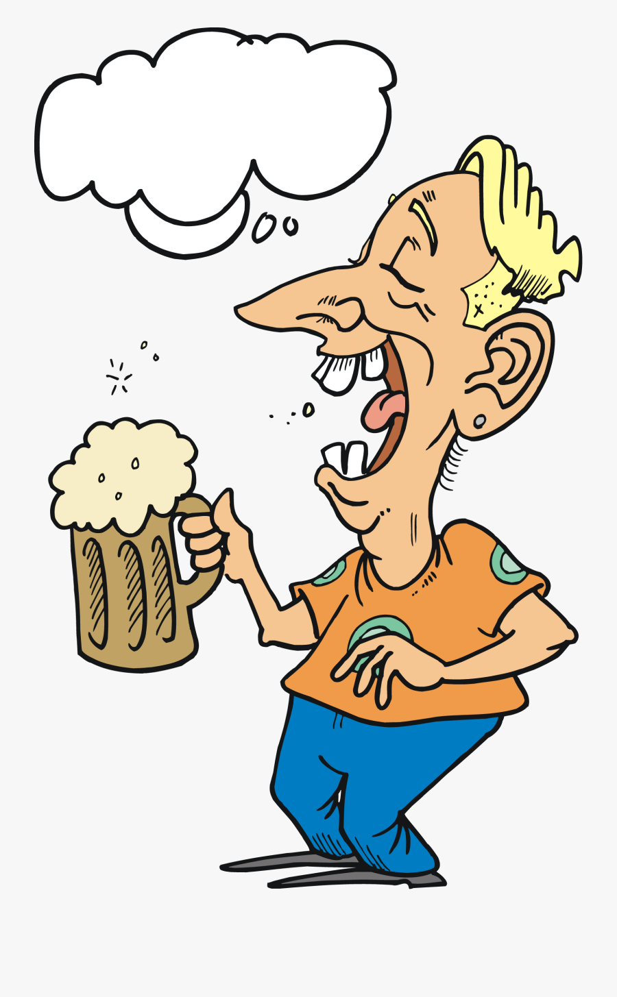 Clip Art Drunk Man Clipart - Funny Invitation Birthday Party, Transparent Clipart