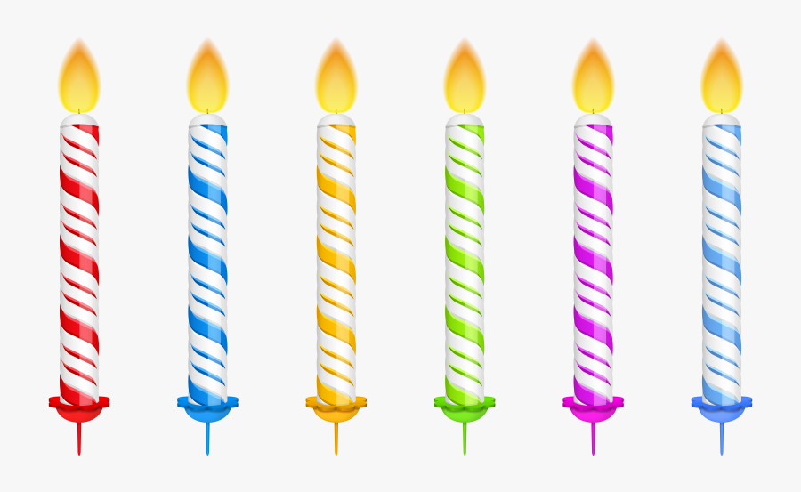 Candle Clipart - Candles Birthday Transparent Background, Transparent Clipart