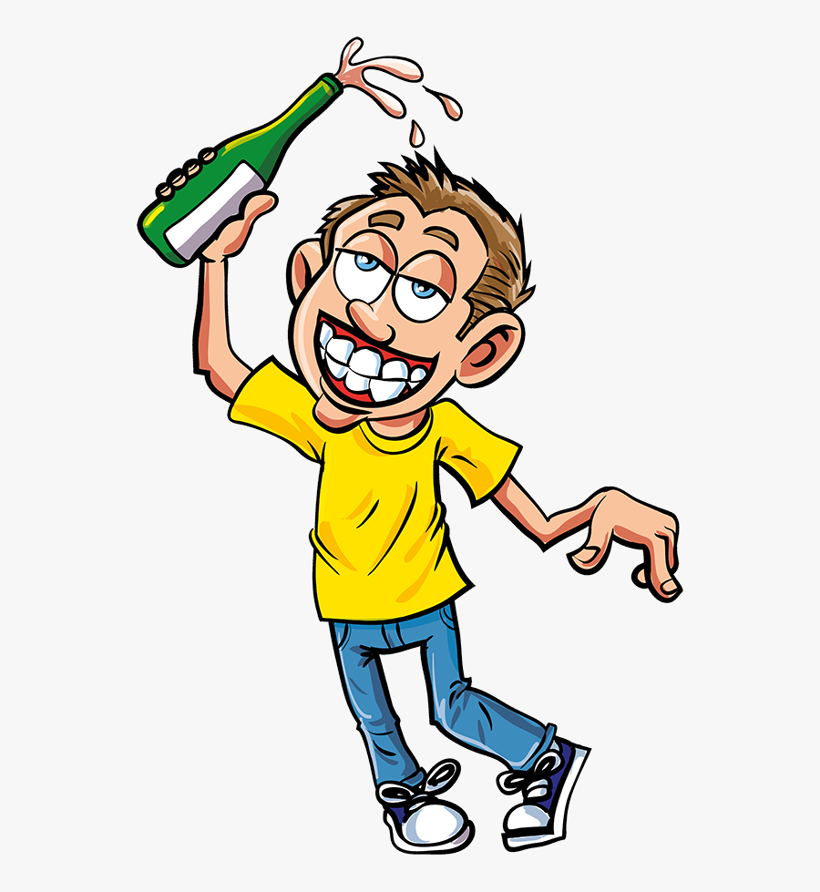 To Do The French Liaison You Have To Sound Drunk - People Drinking Alcohol Cartoon, Transparent Clipart