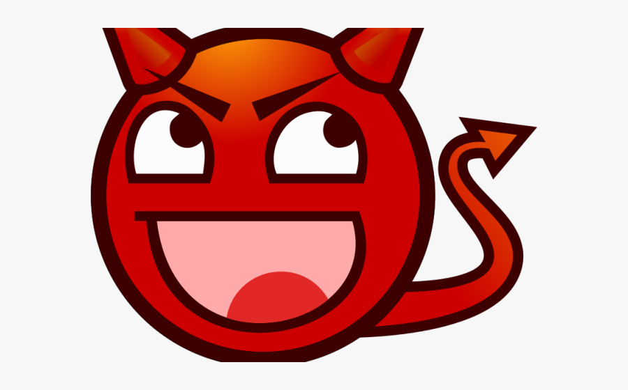 Tail Clipart Red Devil - Transparent Red Devil Emoji, Transparent Clipart