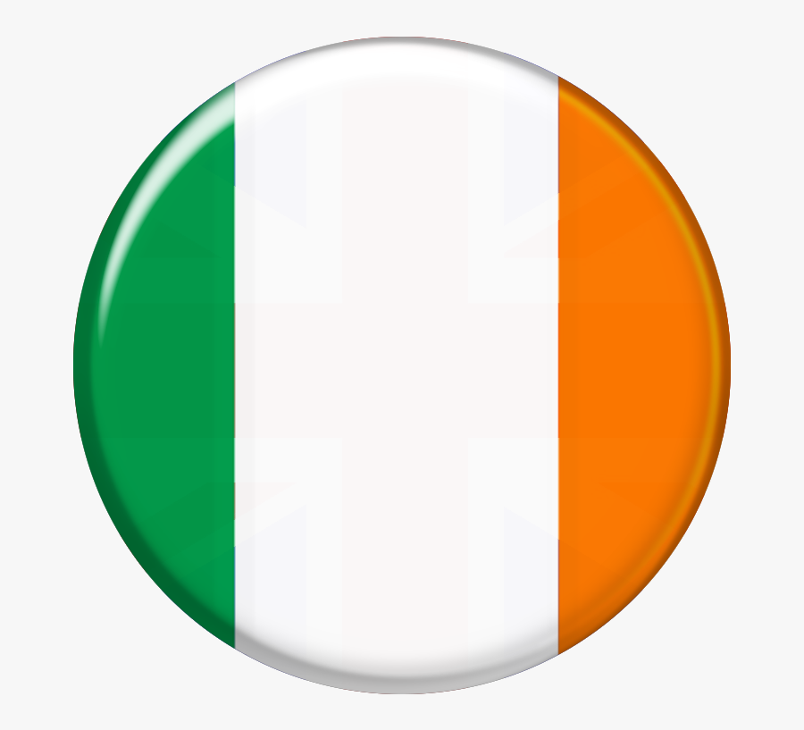 Be It An Irish Theme Or A Wedding In Ireland You Will - Ireland Flag Button Png, Transparent Clipart