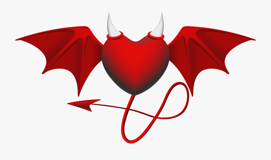 Devil Heart Png Clipart Image - Devil Heart Transparent Background, Transparent Clipart