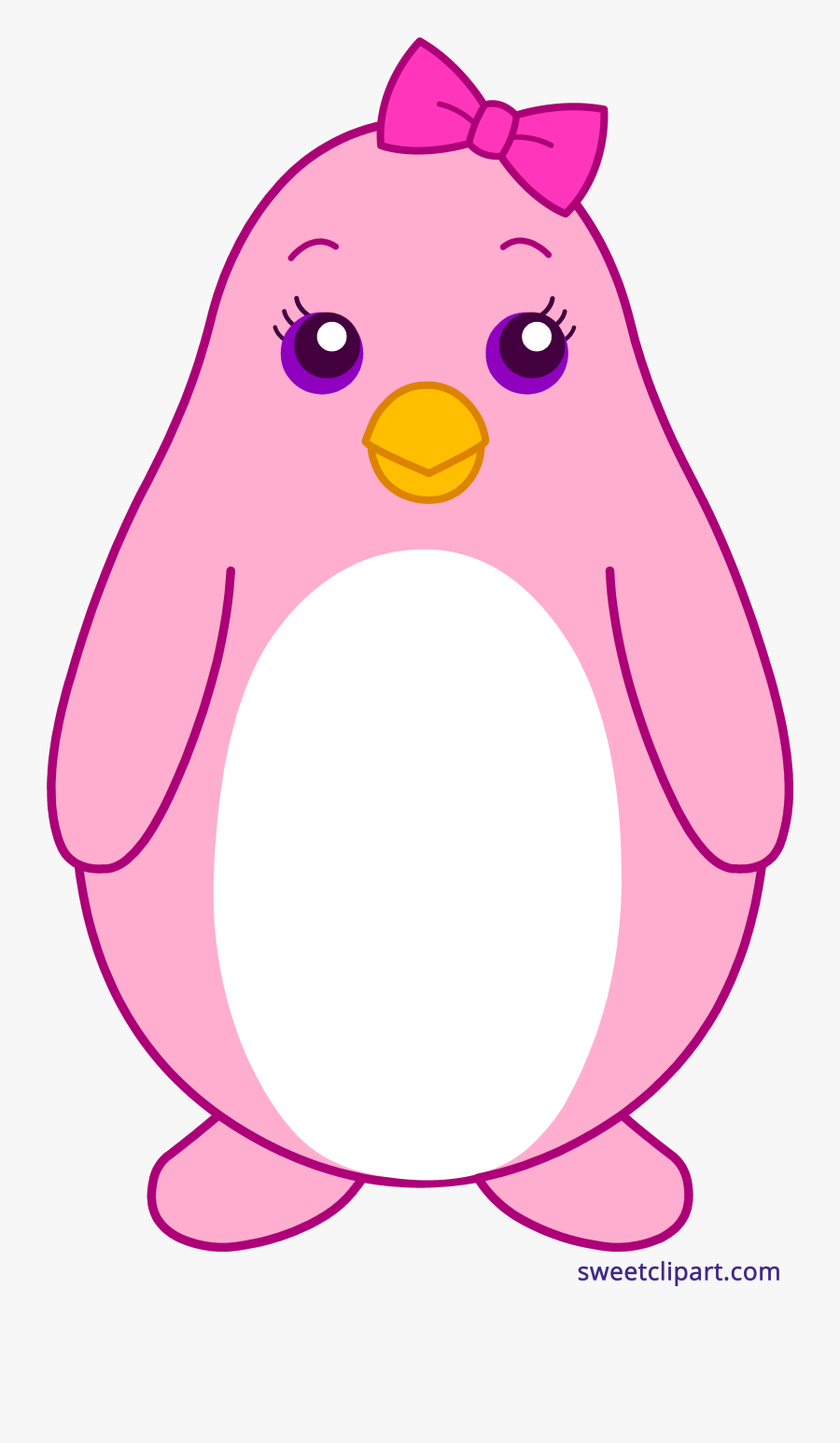 Bow Clipart Sweet Art - Printable Penguin Colouring Pages, Transparent Clipart