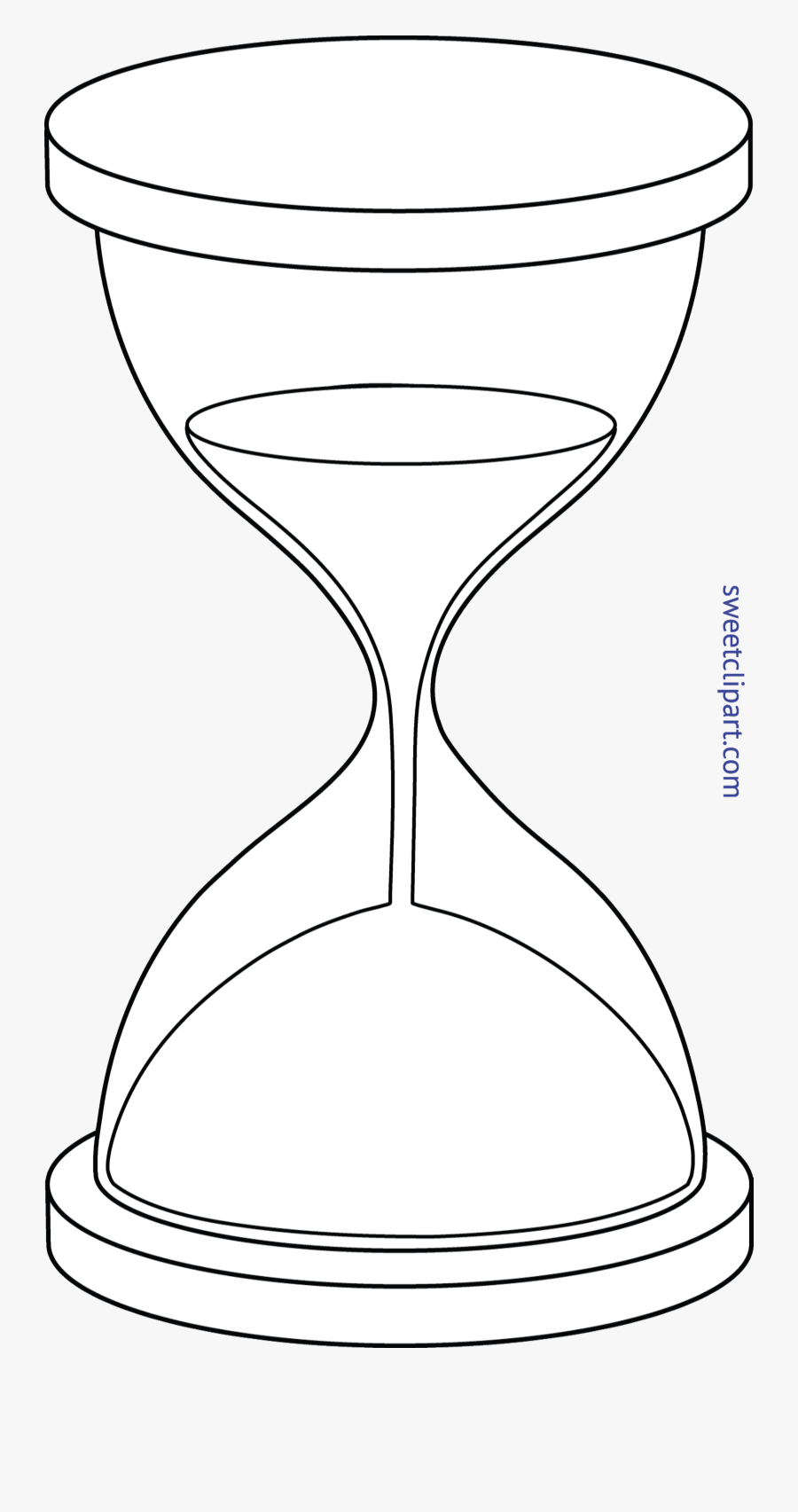 Lineart Clip Art Sweet , Png Download - Sand Clock Png White, Transparent Clipart