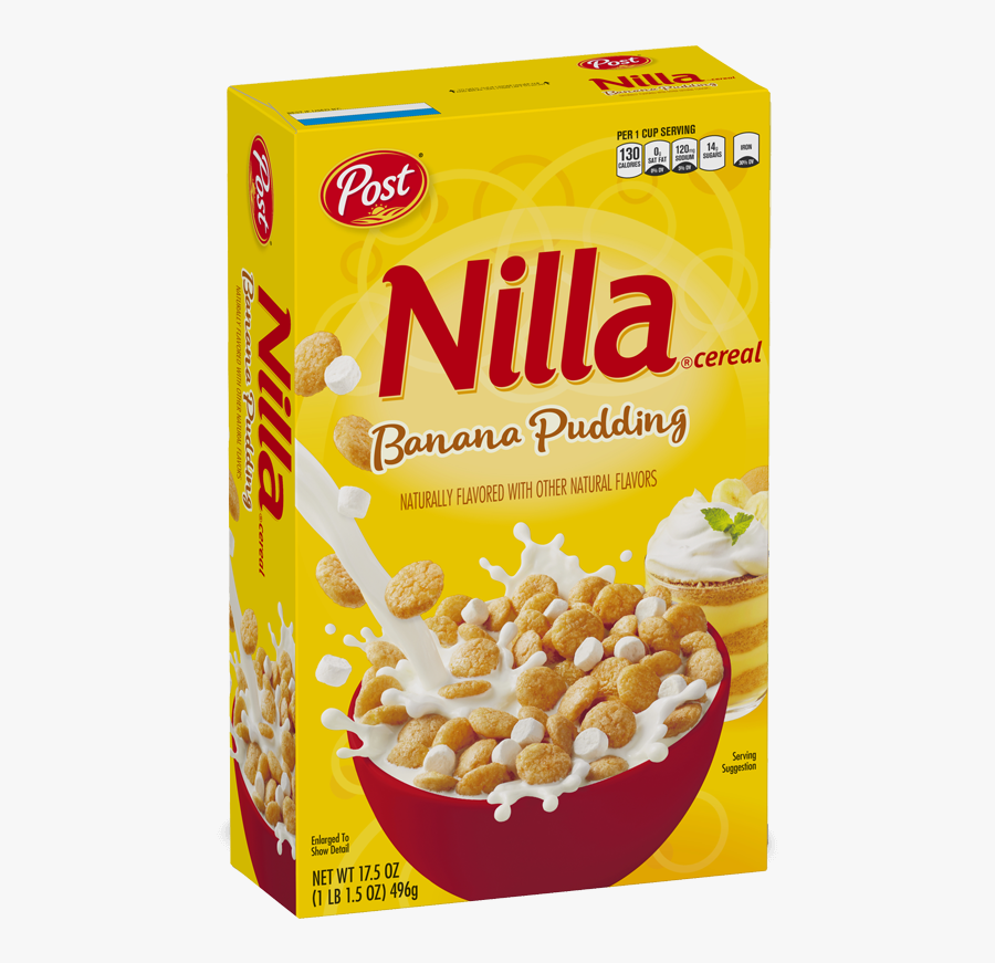 Box Nilla Not New - Nilla Banana Pudding Cereal, Transparent Clipart