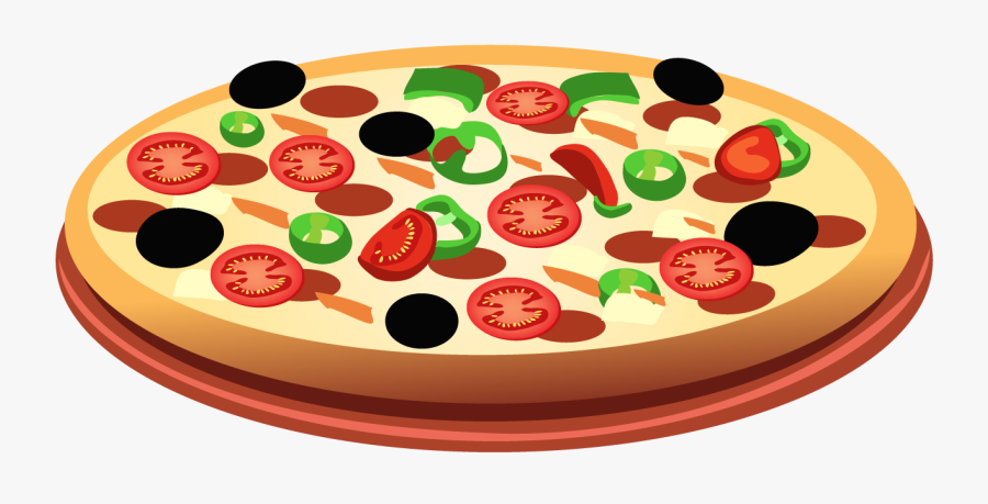 Clip Art Pizza Italian Cuisine With - Clip Art Italian Food, Transparent Clipart